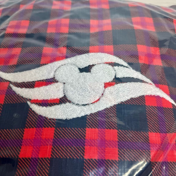 NWT. Disney Cruise Line Alaska Navy and plaid DCL throw pillow. - Picture 7 of 9